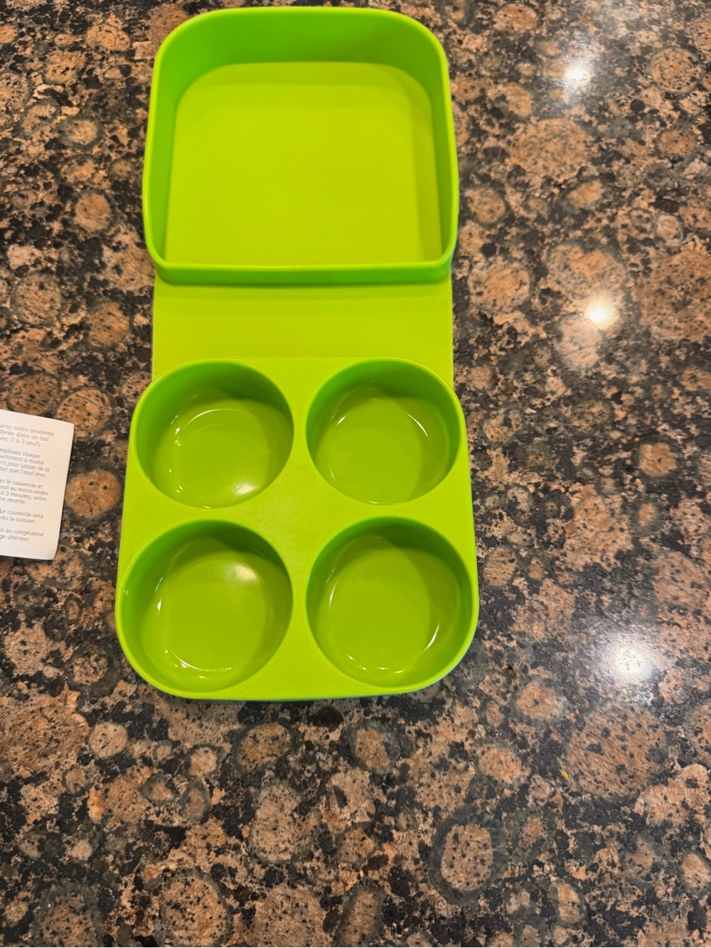 Joie Silicone 4-Cup Snack & Egg Bites Mold with Lid - Green